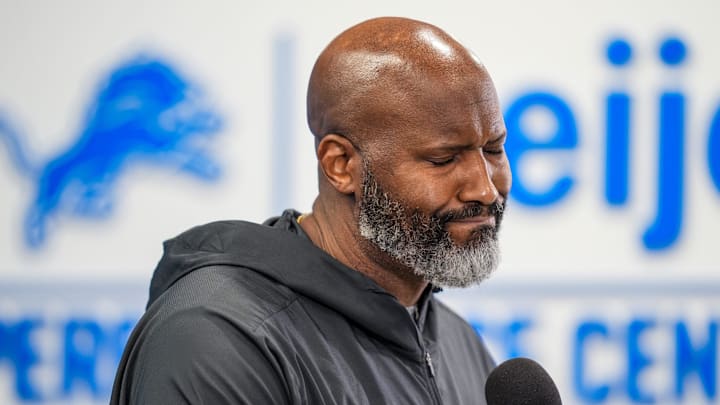 Detroit Lions Executive Vice President & General Manager Brad Holmes speaks to the press about their 2024 season Detroit Lions Executive Vice President & General Manager Brad Holmes speaks to the press about their 2024 season