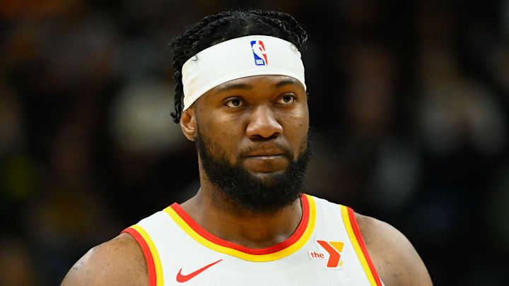 Bruno Fernando #24 of the Atlanta Hawks