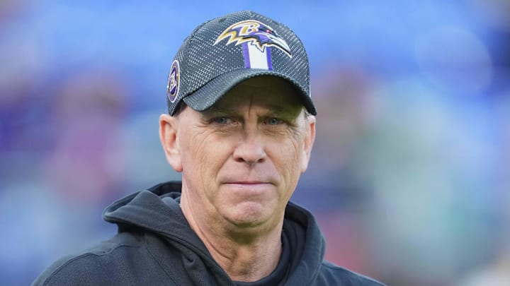 Baltimore Ravens offensive coordinator Todd Monken prior the game against the Philadelphia Eagles Baltimore Ravens offensive coordinator Todd Monken prior the game against the Philadelphia Eagles