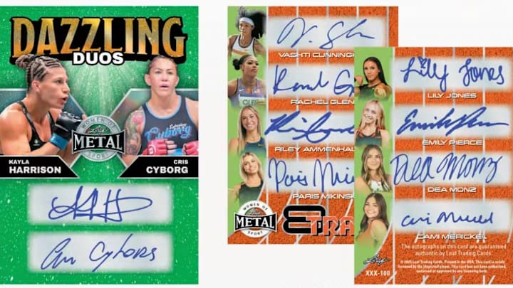 2025 Leaf Metal Women of Sport packs a punch, featuring cards and autos from a variety of sports. 2025 Leaf Metal Women of Sport packs a punch, featuring cards and autos from a variety of sports.