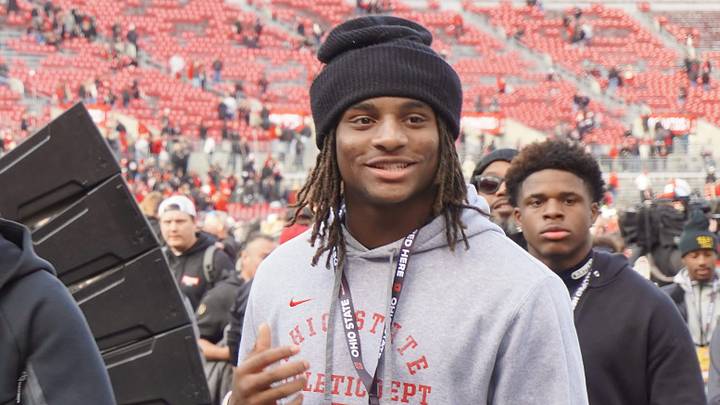 Blake athlete Elijah Newman-Hall attends the Ohio State football game against Penn State at Ohio Stadium on Nov. 1, 2025. Blake athlete Elijah Newman-Hall attends the Ohio State football game against Penn State at Ohio Stadium on Nov. 1, 2025.