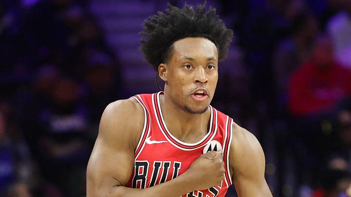 Mar 25, 2026; Philadelphia, Pennsylvania, USA; Chicago Bulls guard Collin Sexton (2) reacts after scoring against the Philadelphia 76ers during the first quarter at Xfinity Mobile Arena. Mandatory Credit: Bill Streicher-Imagn Images Mar 25, 2026; Philadelphia, Pennsylvania, USA; Chicago Bulls guard Collin Sexton (2) reacts after scoring against the Philadelphia 76ers during the first quarter at Xfinity Mobile Arena. Mandatory Credit: Bill Streicher-Imagn Images