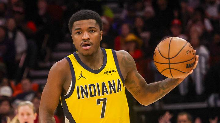 Dec 29, 2025; Houston, Texas, USA; Indiana Pacers guard Kam Jones (7) dribbles against the Houston Rockets in the second quarter at Toyota Center. Mandatory Credit: Thomas Shea-Imagn Images Dec 29, 2025; Houston, Texas, USA; Indiana Pacers guard Kam Jones (7) dribbles against the Houston Rockets in the second quarter at Toyota Center. Mandatory Credit: Thomas Shea-Imagn Images