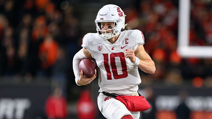 Washington State quarterback John Mateer will enter the college football transfer portal ahead of the 2025 season. Washington State quarterback John Mateer will enter the college football transfer portal ahead of the 2025 season.