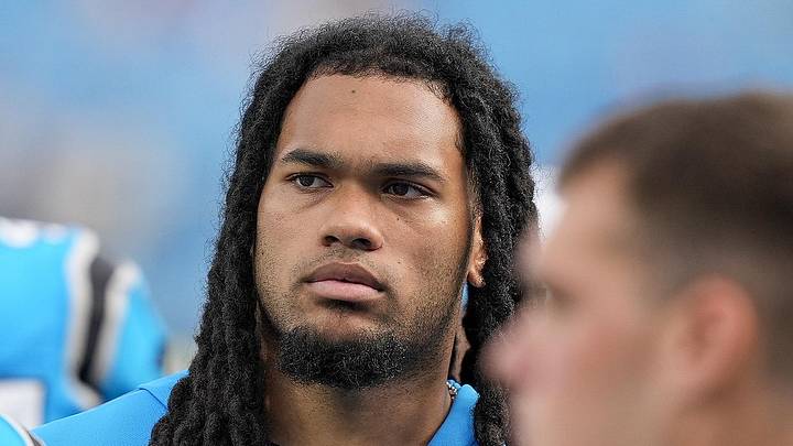 Carolina Panthers running back Jonathon Brooks