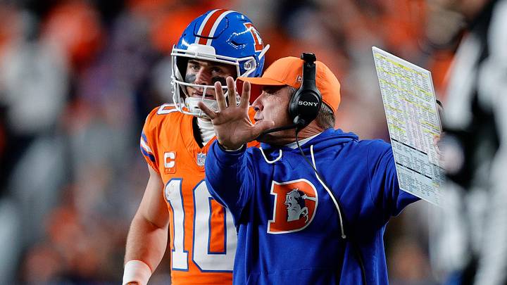 Denver Broncos quarterback Bo Nix and head coach Sean Payton Denver Broncos quarterback Bo Nix and head coach Sean Payton