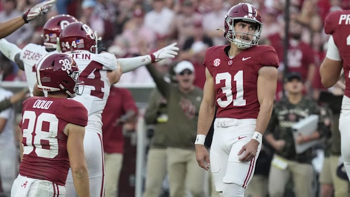 Alabama Crimson Tide kicker Conor Talty (31)