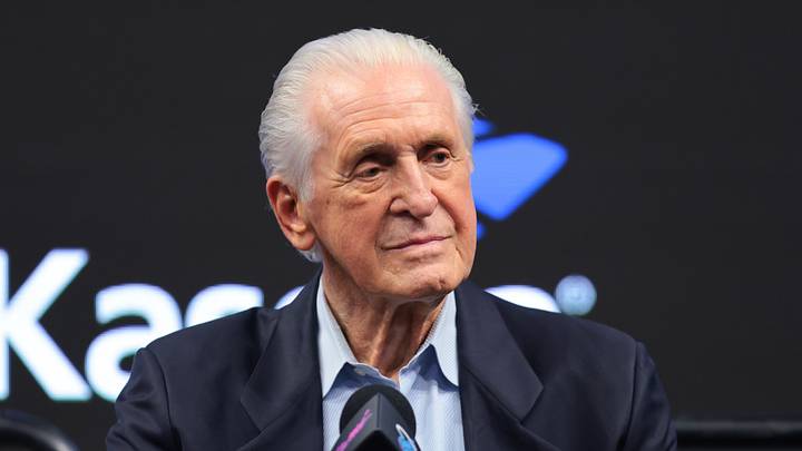 Miami Heat president Pat Riley looks on (Mandatory Credit: Sam Navarro-Imagn Images) Miami Heat president Pat Riley looks on (Mandatory Credit: Sam Navarro-Imagn Images)