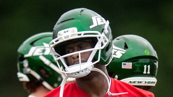 New York Jets quarterback Geno Smith during training camp