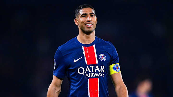 Achraf Hakimi avec le PSG s'apprête à recevoir Arsenal en Ligue des Champions