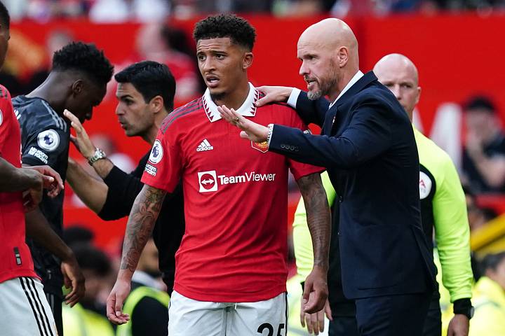 Jadon Sancho, Erik ten Hag Jadon Sancho, Erik ten Hag