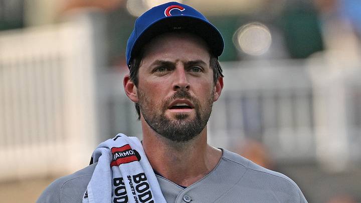 Aug 8, 2026; Kansas City, Missouri, USA; Chicago Cubs starting pitcher Clay Holmes (25) walks out from the bullpen before a game against the Kansas City Royals at Kauffman Stadium. Mandatory Credit: Peter Aiken-Imagn Images Aug 8, 2026; Kansas City, Missouri, USA; Chicago Cubs starting pitcher Clay Holmes (25) walks out from the bullpen before a game against the Kansas City Royals at Kauffman Stadium. Mandatory Credit: Peter Aiken-Imagn Images