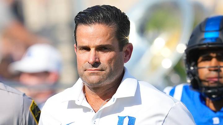 Sep 19, 2026; Durham, North Carolina, USA; Duke Blue Devils head coach Manny Diaz runs onto the field before the start of the game against the Stanford Cardinal at Wallace Wade Stadium. Mandatory Credit: James Guillory-Imagn Images Sep 19, 2026; Durham, North Carolina, USA; Duke Blue Devils head coach Manny Diaz runs onto the field before the start of the game against the Stanford Cardinal at Wallace Wade Stadium. Mandatory Credit: James Guillory-Imagn Images