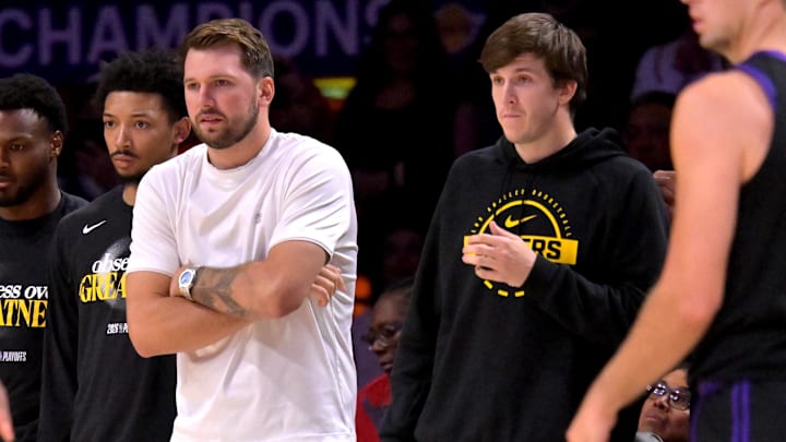 Luka Doncic and Austin Reaves 