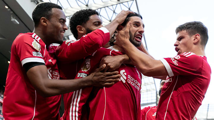 Dominik Szoboszlai (second from right) was the difference maker on the day.