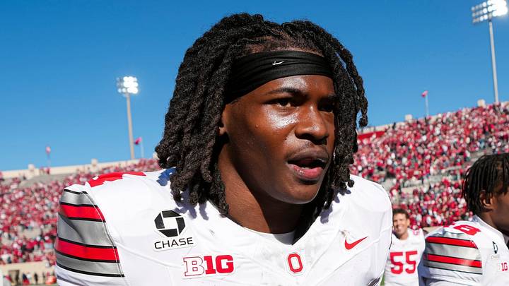 Ohio State Buckeyes wide receiver Jeremiah Smith (4) leaves the field following the NCAA football game against the Indiana Hoosiers at Memorial Stadium Stadium in Bloomington, Ind. on Oct. 17, 2026 Ohio State Buckeyes wide receiver Jeremiah Smith (4) leaves the field following the NCAA football game against the Indiana Hoosiers at Memorial Stadium Stadium in Bloomington, Ind. on Oct. 17, 2026
