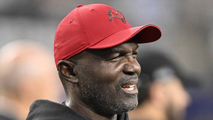 Oct 8, 2026; Arlington, Texas, USA;  Tampa Bay Buccaneers head coach Todd Bowles before the game at AT&T Stadium.  Mandatory Credit: Jerome Miron-Imagn Images