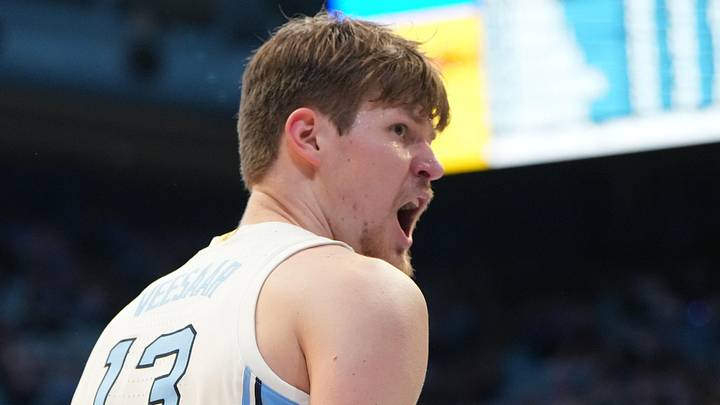 Jan 21, 2026; Chapel Hill, North Carolina, USA; North Carolina Tar Heels center Henri Veesaar (13) reacts in the second half at Dean E. Smith Center. Mandatory Credit: Bob Donnan-Imagn Images Jan 21, 2026; Chapel Hill, North Carolina, USA; North Carolina Tar Heels center Henri Veesaar (13) reacts in the second half at Dean E. Smith Center. Mandatory Credit: Bob Donnan-Imagn Images