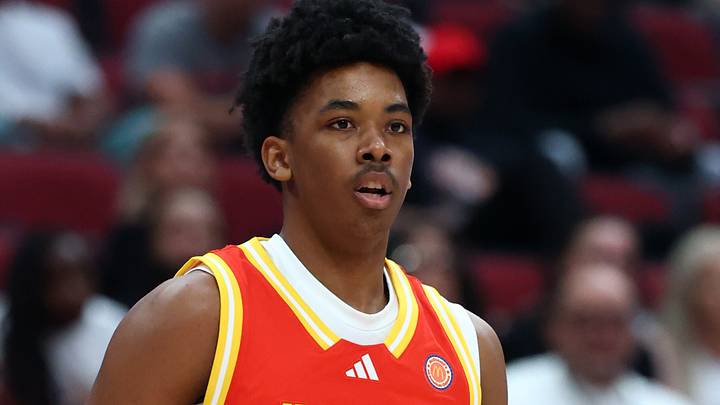 Mar 31, 2026; Glendale, AZ, USA; Anthony Thompson (1) during the McDonalds All American Boys Game at Desert Diamond Arena. Mandatory Credit: Mark J. Rebilas-Imagn Images Mar 31, 2026; Glendale, AZ, USA; Anthony Thompson (1) during the McDonalds All American Boys Game at Desert Diamond Arena. Mandatory Credit: Mark J. Rebilas-Imagn Images