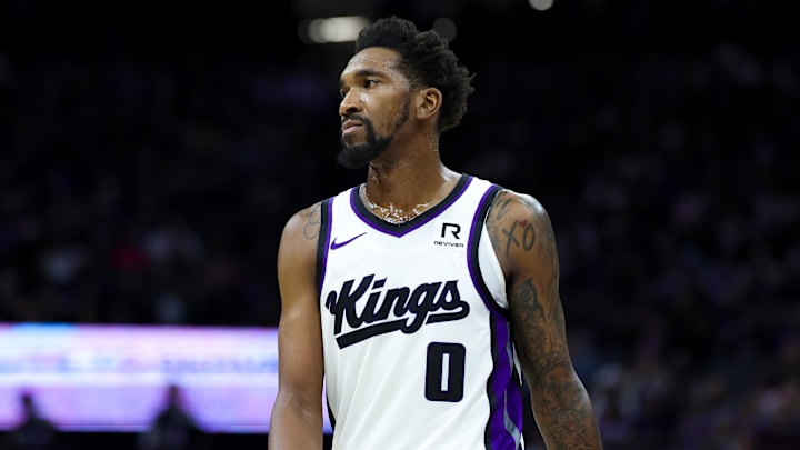 Nov 8, 2024; Sacramento, California, USA; Sacramento Kings guard Malik Monk (0) during the game against the Los Angeles Clippers at Golden 1 Center. Mandatory Credit: Sergio Estrada-Imagn Images Nov 8, 2024; Sacramento, California, USA; Sacramento Kings guard Malik Monk (0) during the game against the Los Angeles Clippers at Golden 1 Center. Mandatory Credit: Sergio Estrada-Imagn Images