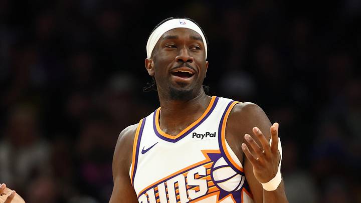 Feb 5, 2026; Phoenix, Arizona, USA; Phoenix Suns center Mark Williams (15) reacts against the Golden State Warriors in the first half at Mortgage Matchup Center. Mandatory Credit: Mark J. Rebilas-Imagn Images Feb 5, 2026; Phoenix, Arizona, USA; Phoenix Suns center Mark Williams (15) reacts against the Golden State Warriors in the first half at Mortgage Matchup Center. Mandatory Credit: Mark J. Rebilas-Imagn Images