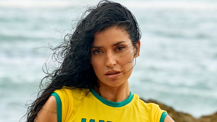 Nicole Williams English was photographed by Yu Tsai in Jamaica. 