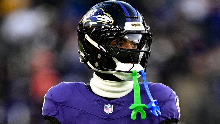 Baltimore Ravens cornerback Nate Wiggins (2) looks towards the sidelines during the first quarter. Baltimore Ravens cornerback Nate Wiggins (2) looks towards the sidelines during the first quarter.