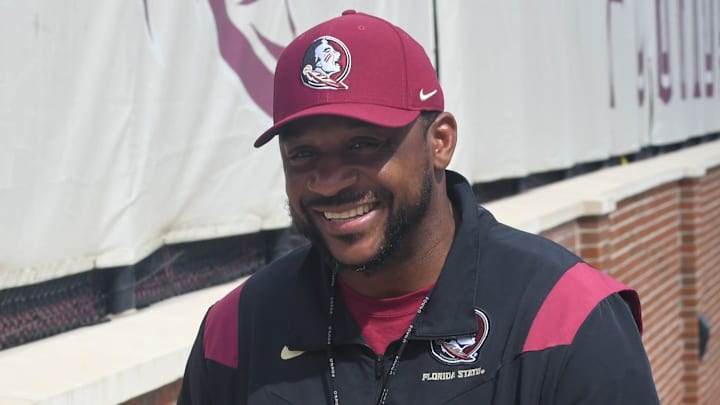 Florida State football and coaches players arrive for the fifth FSU spring football practice of the 2023 season on Thursday, March 23.
Patrick Surtain 1 Of 1 Florida State football and coaches players arrive for the fifth FSU spring football practice of the 2023 season on Thursday, March 23.
Patrick Surtain 1 Of 1