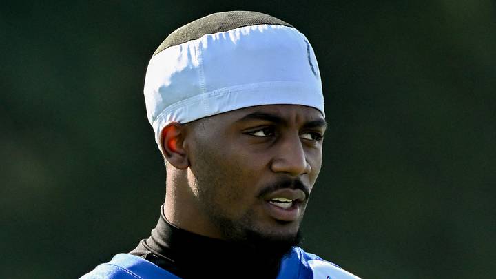 Indianapolis Colts cornerback Justin Walley participates in a drill