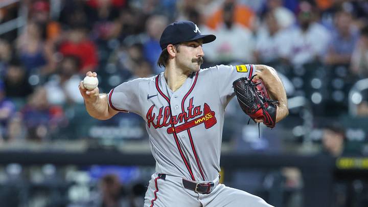 Jun 12, 2026; New York City, New York, USA; Atlanta Braves starting pitcher Spencer Strider (99) pitches in the first inning against the New York Mets at Citi Field. Mandatory Credit: Wendell Cruz-Imagn Images