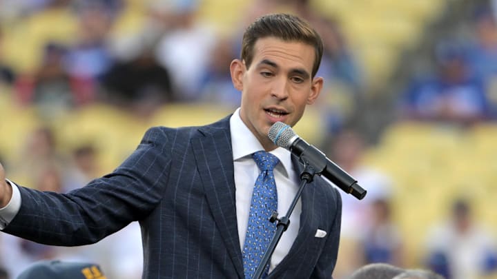 Los Angeles Dodgers play-by-play broadcast announcer Joe Davis 