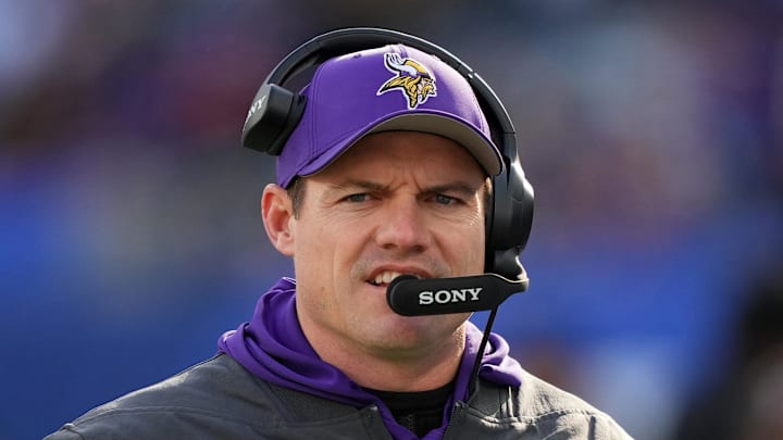 Minnesota Vikings head coach Kevin O'Connell on the sidelines