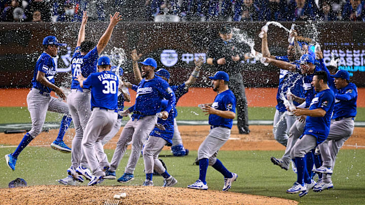 Nicaragua celebrando la clasificación al Clásico Mundial de Béisbol de 2026