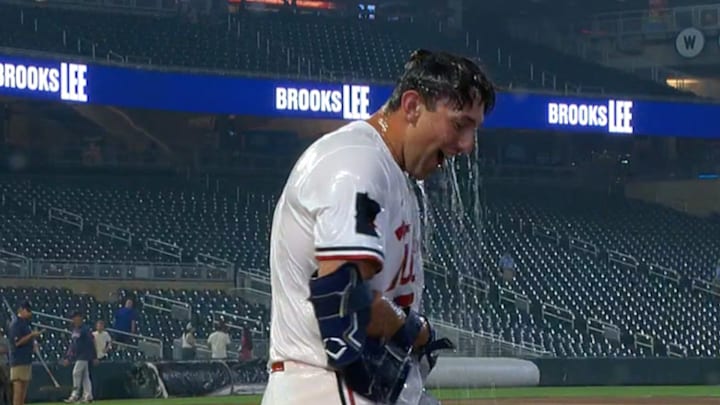 Brooks Lee delivered his third walkoff hit of the season for the Twins on Monday.
