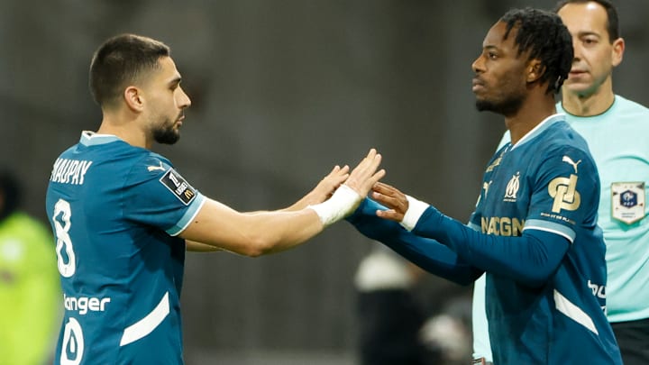 Neal Maupay et Elye Wahi - OM