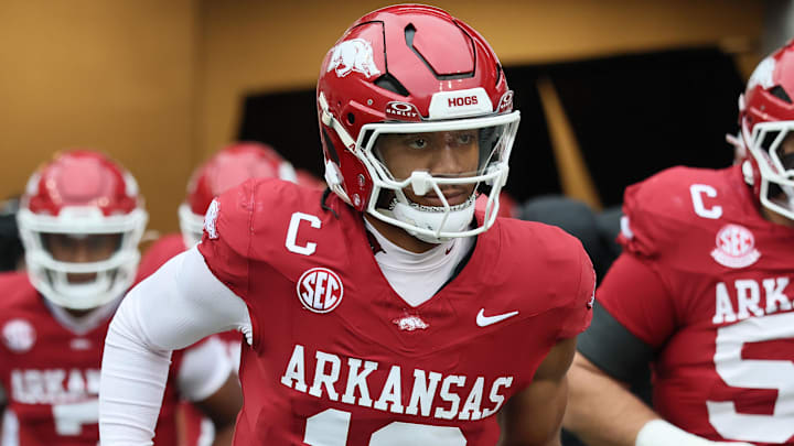 Arkansas Razorbacks quarterback Taylen Green