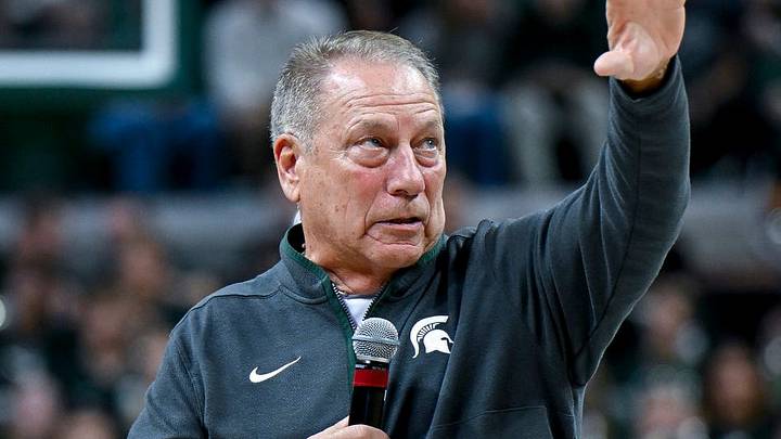 Michigan State’s head coach Tom Izzo addresses the crowd after the Spartans exhibition game against Incarnate Word on Friday, Oct. 2, 2026, at the Breslin Center in East Lansing. Michigan State’s head coach Tom Izzo addresses the crowd after the Spartans exhibition game against Incarnate Word on Friday, Oct. 2, 2026, at the Breslin Center in East Lansing.