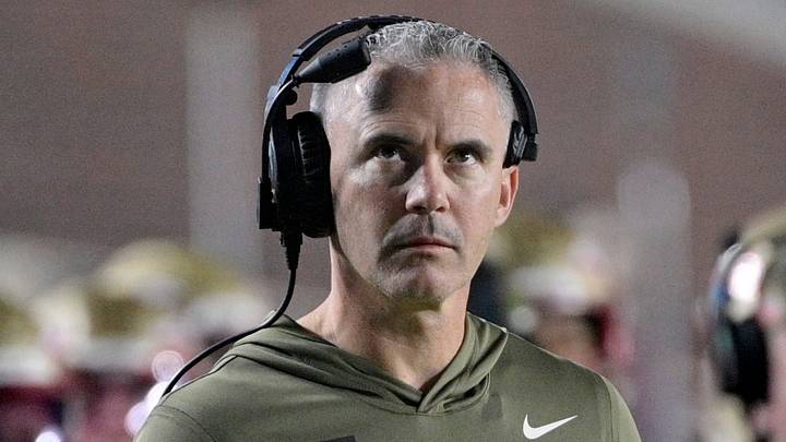 Nov 15, 2025; Tallahassee, Florida, USA; Florida State Seminoles head coach Mike Norvell during the second half against the Virginia Tech Hokies at Doak S. Campbell Stadium. Mandatory Credit: Melina Myers-Imagn Images Nov 15, 2025; Tallahassee, Florida, USA; Florida State Seminoles head coach Mike Norvell during the second half against the Virginia Tech Hokies at Doak S. Campbell Stadium. Mandatory Credit: Melina Myers-Imagn Images