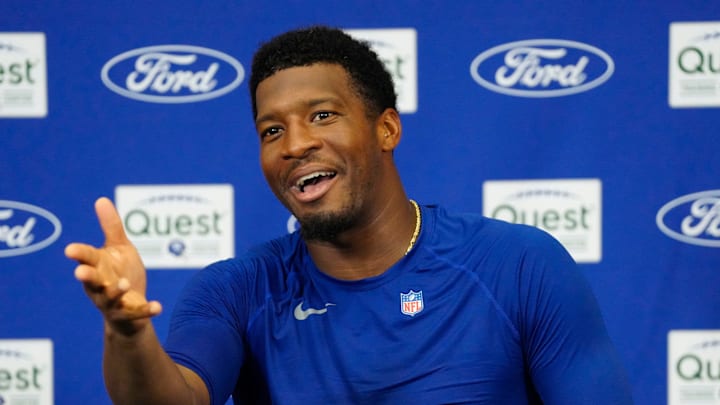 New York Giants quarterback Jameis Winston  has been the subject of trade rumors this summer.