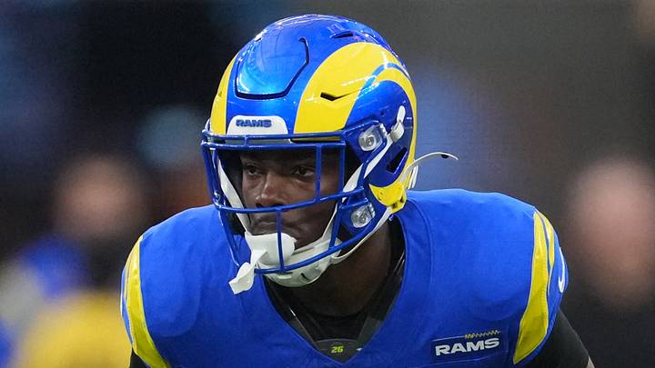 Los Angeles Rams safety Kamren Kinchens. Los Angeles Rams safety Kamren Kinchens.