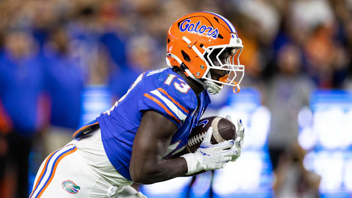 Florida Gators freshman running back Jadan Baugh rushed for five touchdowns against the Kentucky Wildcats. 