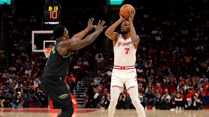 Kevin Durant moved past Dirk Nowitzki on the NBA’s all-time scoring list on Sunday night. 