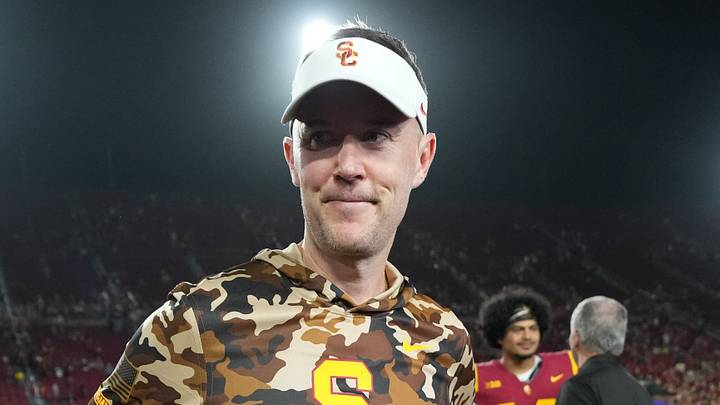 Sep 12, 2026; Los Angeles, California, USA; Southern California Trojans head coach Lincoln Riley reacts after the game against the Louisiana Ragin' Cajuns atUnited Airlines Field at Los Angeles Memorial Coliseum. Mandatory Credit: Kirby Lee-Imagn Images Sep 12, 2026; Los Angeles, California, USA; Southern California Trojans head coach Lincoln Riley reacts after the game against the Louisiana Ragin' Cajuns atUnited Airlines Field at Los Angeles Memorial Coliseum. Mandatory Credit: Kirby Lee-Imagn Images