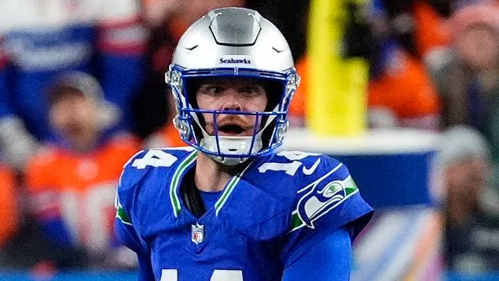 Seattle Seahawks quarterback Sam Darnold. Seattle Seahawks quarterback Sam Darnold.