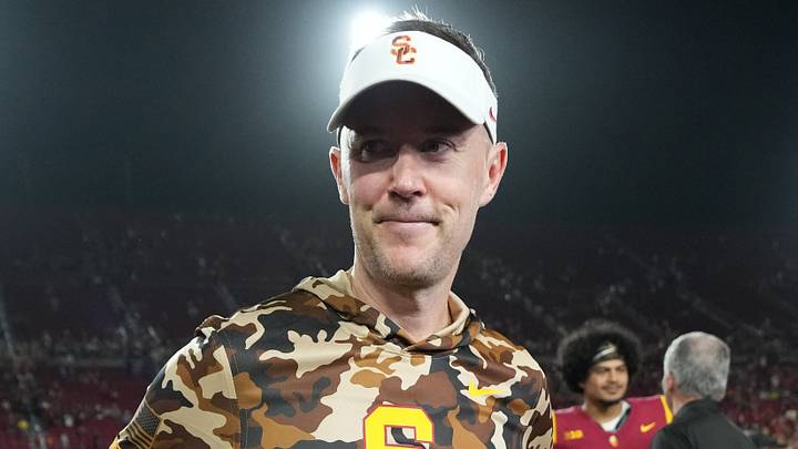 Sep 12, 2026; Los Angeles, California, USA; Southern California Trojans head coach Lincoln Riley reacts after the game against the Louisiana Ragin' Cajuns atUnited Airlines Field at Los Angeles Memorial Coliseum. Mandatory Credit: Kirby Lee-Imagn Images Sep 12, 2026; Los Angeles, California, USA; Southern California Trojans head coach Lincoln Riley reacts after the game against the Louisiana Ragin' Cajuns atUnited Airlines Field at Los Angeles Memorial Coliseum. Mandatory Credit: Kirby Lee-Imagn Images
