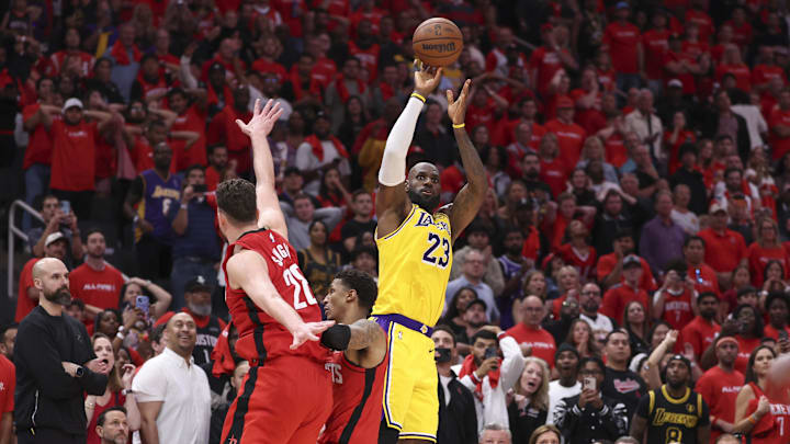 LeBron James's clutch three tied the game for the Lakers and forced overtime