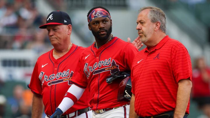 Atlanta Braves center fielder Michael Harris II hasn't played since he injured a hamstring on June 14th. Atlanta Braves center fielder Michael Harris II hasn't played since he injured a hamstring on June 14th.
