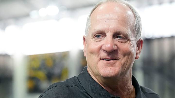 Iowa defensive coordinator Phil Parker speaks to reporters during the team’s media day Aug. 8, 2025 in Iowa City, Iowa. Iowa defensive coordinator Phil Parker speaks to reporters during the team’s media day Aug. 8, 2025 in Iowa City, Iowa.