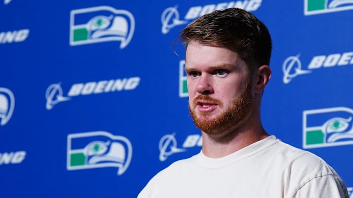 Seattle Seahawks quarterback Sam Darnold Seattle Seahawks quarterback Sam Darnold