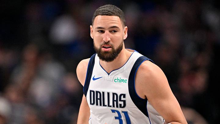 Jan 17, 2026; Dallas, Texas, USA; Dallas Mavericks guard Klay Thompson (31) runs back up the court during the first quarter against the Utah Jazz at the American Airlines Center. Mandatory Credit: Jerome Miron-Imagn Images Jan 17, 2026; Dallas, Texas, USA; Dallas Mavericks guard Klay Thompson (31) runs back up the court during the first quarter against the Utah Jazz at the American Airlines Center. Mandatory Credit: Jerome Miron-Imagn Images